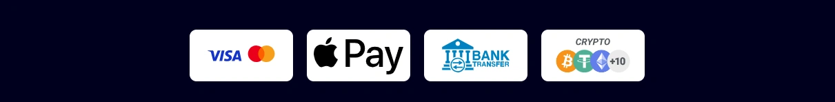 Accepted payment methods at VeryWell Casino